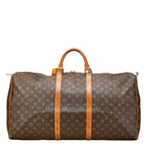ルイ ヴィトン モノグラム キーポル60 ボストンバッグ トラベルバッグ M41422 ブラウン PVC レザー レディース LOUIS VUITTON 【中古】