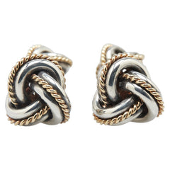 ティファニー シグネチャー カフス シルバー ゴールド SV925 シルバー K18 ゴールド コンビ メンズ TIFFANY&Co. 【中古】