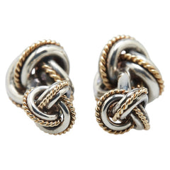 ティファニー シグネチャー カフス シルバー ゴールド SV925 シルバー K18 ゴールド コンビ メンズ TIFFANY&Co. 【中古】