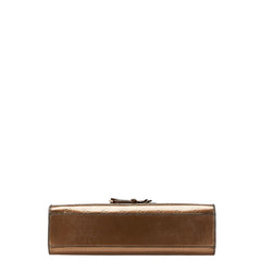 グッチ グッチシマ エミリー チェーン ワンショルダーバッグ 295402 ブラウン ゴールド レザー レディース GUCCI 【中古】