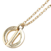 ディオール CDロゴ ネックレス ゴールド メッキ レディース Dior 【中古】