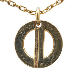 ディオール CDロゴ ネックレス ゴールド メッキ レディース Dior 【中古】