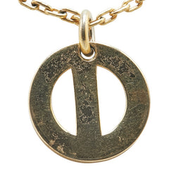 ディオール CDロゴ ネックレス ゴールド メッキ レディース Dior 【中古】