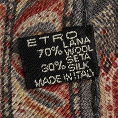 エトロ 総柄 マフラー ストール ショール マルチカラー ウール レディース ETRO 【中古】