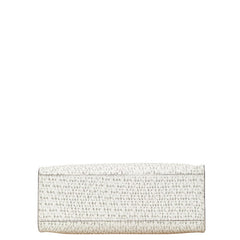 マイケルコース シグネチャー ハンドバッグ トートバッグ 35T0GY9T3B ホワイト ブラウン PVC レザー レディース Michael Kors 【中古】