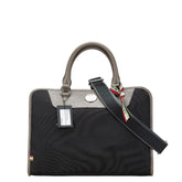 オロビアンコ ビジネスバッグ ショルダーバッグ 2WAY ブラック グレージュ ナイロン レザー メンズ Orobianco 【中古】