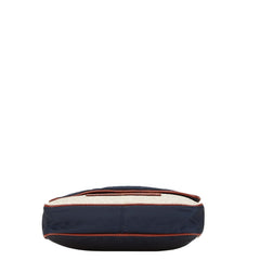 オロビアンコ 斜め掛け ショルダーバッグ ネイビー ブラウン ベージュ ナイロン レザー メンズ Orobianco 【中古】