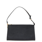 ルイ ヴィトン エピ ポシェット アクセソワール ハンドバッグ アクセサリーポーチ M52952 ノワール ブラック レザー レディース LOUIS VUITTON 【中古】