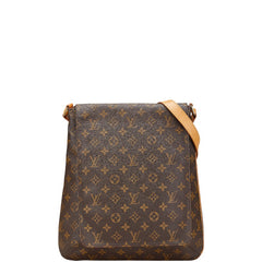 ルイ ヴィトン モノグラム ミュゼット ショルダーバッグ M51256 ブラウン PVC レザー レディース LOUIS VUITTON 【中古】