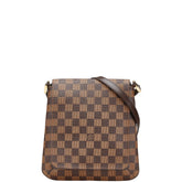 ルイ ヴィトン ダミエ ミュゼットサルサ ロング ショルダーバッグ N51300 ブラウン PVC レザー レディース LOUIS VUITTON 【中古】