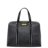 バーバリー ノバチェック シャドーホース ハンドバッグ ブラック レザー レディース BURBERRY 【中古】