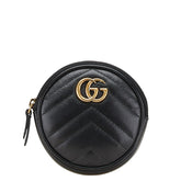 グッチ GGマーモント ハート コインケース 575160 ブラック レザー レディース GUCCI 【中古】