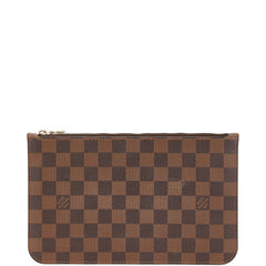 ルイ ヴィトン ダミエ ネヴァーフルMM 付属品ポーチ ポーチ ブラウン PVC レザー レディース LOUIS VUITTON 【中古】