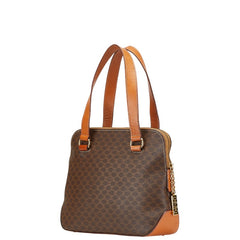 セリーヌ マカダム ハンドバッグ ショルダーバッグ 2WAY ブラウン PVC レザー レディース CELINE 【中古】