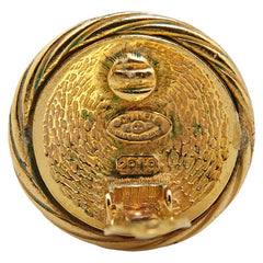 シャネル ヴィンテージ ココマーク ラウンド イヤリング ゴールド メッキ レディース CHANEL 【中古】