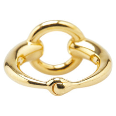 エルメス モー スカーフリング ゴールド メッキ レディース HERMES 【中古】