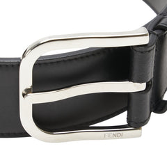 フェンディ ズッカ ベルト 80/32 ブラック イエロー レザー メンズ FENDI 【中古】