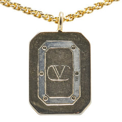 ヴァレンティノ Vロゴ ネックレス ゴールド メッキ レディース VALENTINO 【中古】