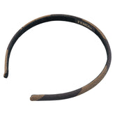 フェンディ カチューシャ ヘアバンド ブラック ブラウン キャンバス プラスチック レディース FENDI 【中古】