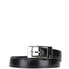 ルイ ヴィトン サンチュール ミラージュ ベルト 90/36 M9831 ブラック シルバー レザー メンズ LOUIS VUITTON 【中古】