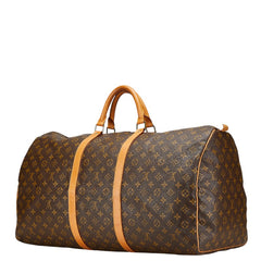 ルイ ヴィトン モノグラム キーポル60 ボストンバッグ トラベルバッグ M41422 ブラウン PVC レザー レディース LOUIS VUITTON 【中古】