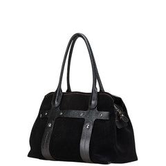 サルヴァトーレフェラガモ ハンドバッグ EE-21 7987 ブラック スウェード レザー レディース Salvatore Ferragamo 【中古】