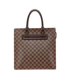 ルイ ヴィトン ダミエ ヴェニスGM トートバッグ ハンドバッグ N51146 ブラウン PVC レザー レディース LOUIS VUITTON 【中古】