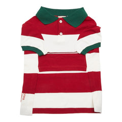 グッチ ストロベリー ボーダー ドッグウェア ペット用品 サイズ:L 695744 マルチカラー コットン レディース GUCCI 【中古】