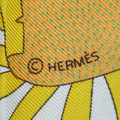 エルメス ツイリー Factory Suite ファクトリー スーツ スカーフ ホワイト マルチカラー レディース HERMES 【中古】