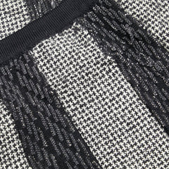 シャネル ココマーク フレアスカート ブラック ホワイト レディース CHANEL 【中古】