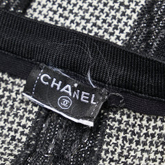 シャネル ココマーク フレアスカート ブラック ホワイト レディース CHANEL 【中古】
