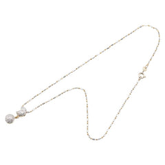 K18YG イエローゴールド ダイヤ0.49ct 月 満月 三日月 ムーン モチーフ ペンダントネックレス レディース 【中古】