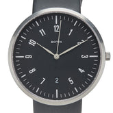 BOTTA 腕時計 自動巻き ブラック文字盤 ステンレススチール レザー メンズ 【中古】