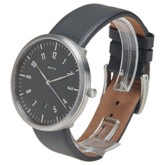 BOTTA 腕時計 自動巻き ブラック文字盤 ステンレススチール レザー メンズ 【中古】