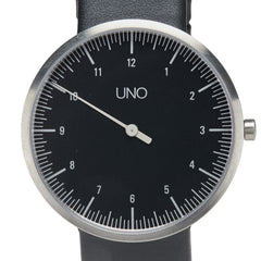 BOTTA 腕時計 クオーツ ブラック文字盤 ステンレススチール レザー メンズ 【中古】