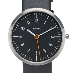 BOTTA 腕時計 クオーツ ブラック文字盤 ステンレススチール レザー ボーイズ 【中古】