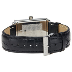 AZZARO 腕時計 クオーツ ブラック文字盤 ステンレススチール レザー メンズ 【中古】