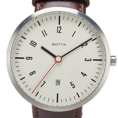 BOTTA ベルト(社外品) 腕時計 クオーツ ベージュ文字盤 ステンレススチール レザー メンズ 【中古】