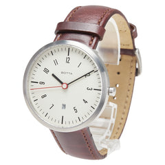 BOTTA ベルト(社外品) 腕時計 クオーツ ベージュ文字盤 ステンレススチール レザー メンズ 【中古】