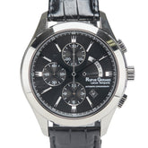 RUFUS GERARD 腕時計 自動巻き ブラック文字盤 ステンレススチール レザー メンズ 【中古】