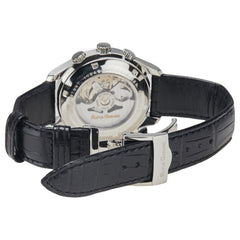 RUFUS GERARD 腕時計 自動巻き ブラック文字盤 ステンレススチール レザー メンズ 【中古】