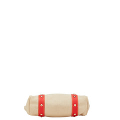 ルイ ヴィトン アンティグア カバMM トートバッグ ショルダーバッグ M40035 ベージュ レッド キャンバス レザー レディース LOUIS VUITTON 【中古】