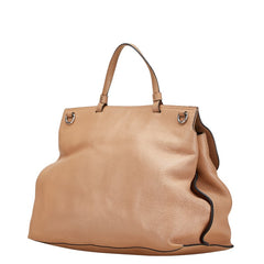 グッチ バンブー デイリー トートバッグ ショルダーバッグ 2WAY 370830 ブラウン レザー レディース GUCCI 【中古】