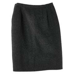サンローラン スカートサイズ:36 グレー ウール レディース SAINT LAURENT 【中古】