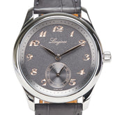 ロンジン マスターコレクション 腕時計 L2.843.4.63.2 自動巻き ブラック文字盤 ステンレススチール レザー メンズ LONGINES 【中古】