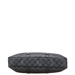 ルイ ヴィトン ダミエ グラフィット ポルトドキュマン ヴォワヤージュPM ハンドバッグ ショルダーバッグ2WAY N41478 ブラック PVC レザー メンズ LOUIS VUITTON 【中古】