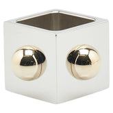 エルメス 保存袋 キューブ コリエ ド シアン スカーフリング シルバー ゴールド メタル メッキ レディース HERMES 【中古】