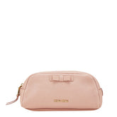 ミュウミュウ リボン ポーチ 5ND010 ピンク レザー レディース MIUMIU 【中古】