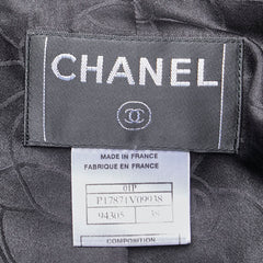 シャネル ココマークボタン ジャケット ダブル スラックス セットアップ ブラック ウール レディース CHANEL 【中古】
