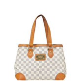 ルイ ヴィトン ダミエ アズール ハムステッド PM ハンドバッグ N51207 ホワイト PVC レザー レディース LOUIS VUITTON 【中古】